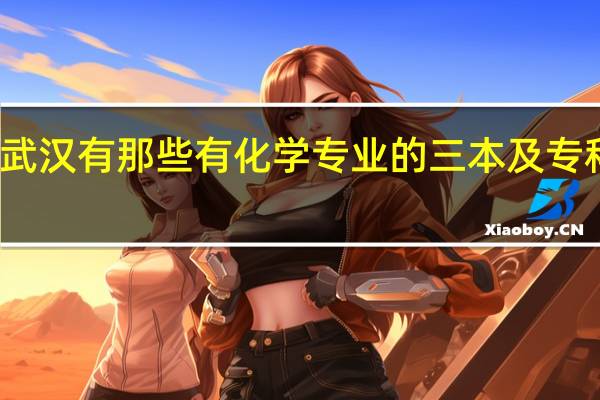 武汉有那些有化学专业的三本及专科院校