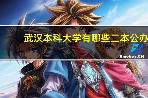 武汉本科大学有哪些二本公办