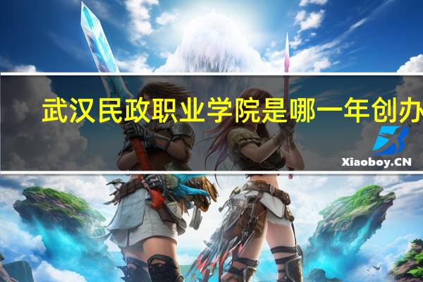 武汉民政职业学院是哪一年创办的