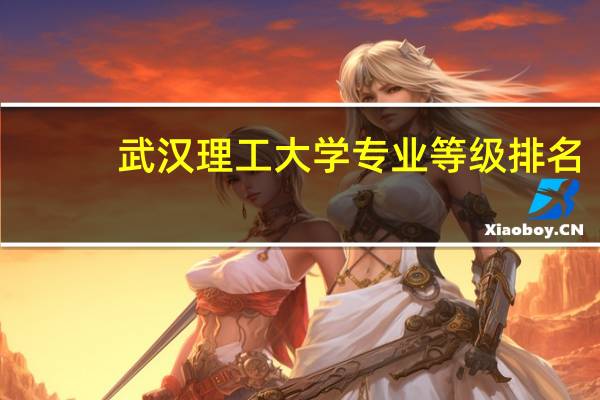 武汉理工大学专业等级排名
