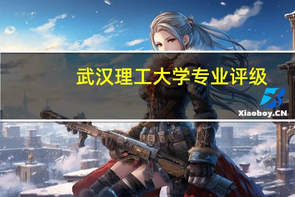 武汉理工大学专业评级