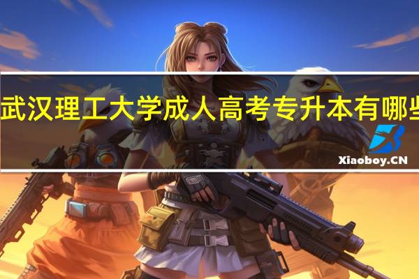 武汉理工大学成人高考专升本有哪些专业