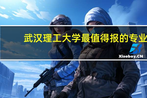 武汉理工大学最值得报的专业