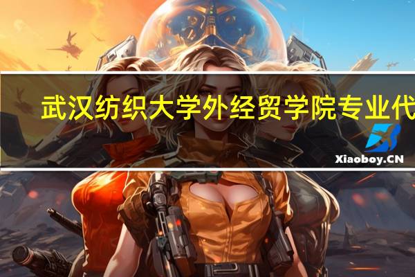 武汉纺织大学外经贸学院专业代码