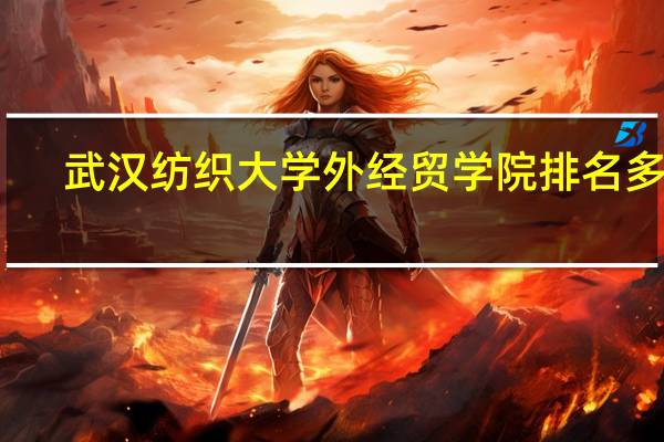 武汉纺织大学外经贸学院排名多少