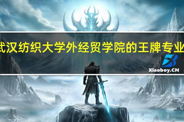 武汉纺织大学外经贸学院的王牌专业是什么