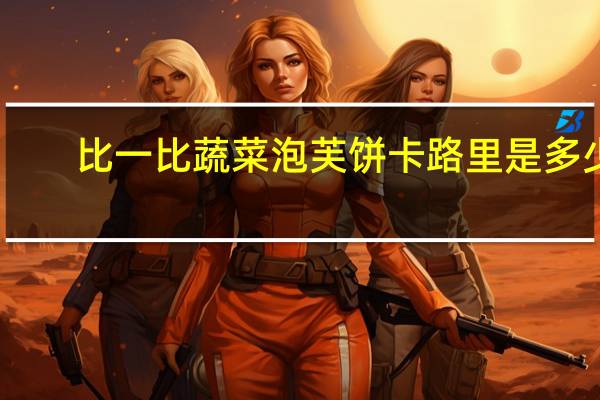 比一比 蔬菜泡芙饼卡路里是多少