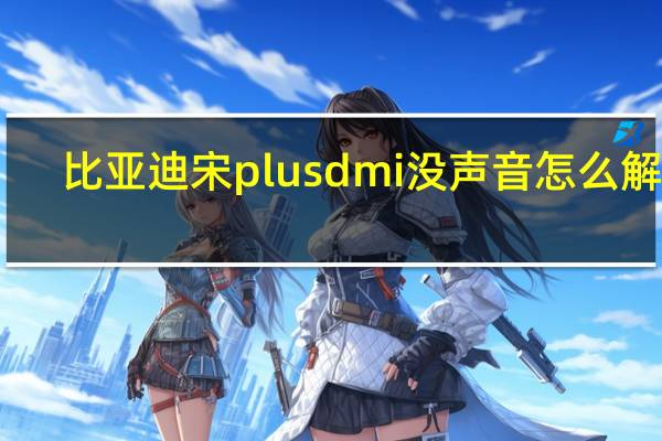 比亚迪宋plusdmi没声音怎么解决