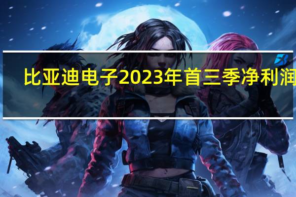 比亚迪电子2023年首三季净利润30.4亿元去年同期12.37亿元比亚迪电子2023年首三季营收921.44亿元去年同期711.56亿元