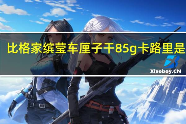 比格家 缤莹车厘子干 85g卡路里是多少