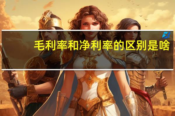 毛利率和净利率的区别是啥（毛利率和净利率的区别是啥）