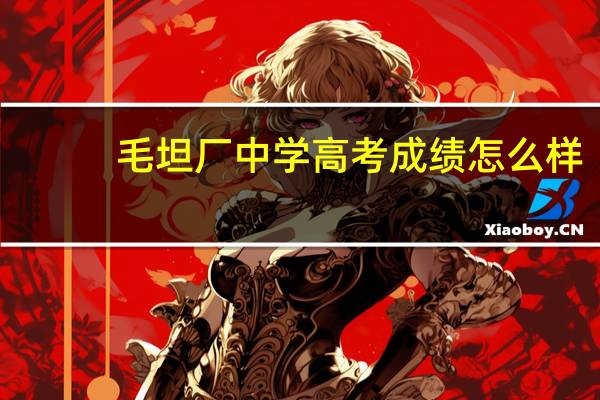 毛坦厂中学高考成绩怎么样