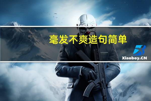 毫发不爽造句简单（毫发不爽造句）