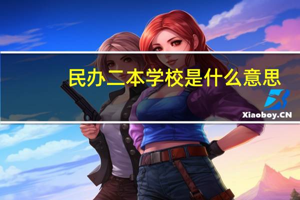 民办二本学校是什么意思