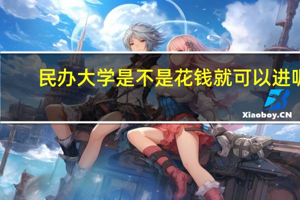 民办大学是不是花钱就可以进呢