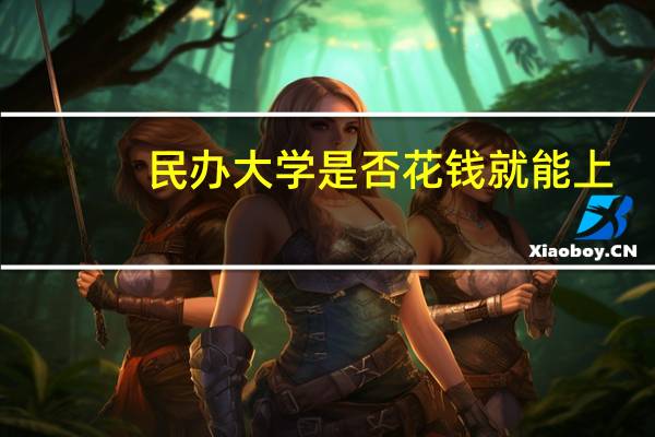 民办大学是否花钱就能上
