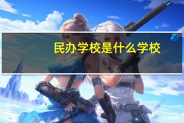 民办学校是什么学校