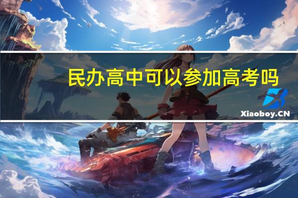 民办高中可以参加高考吗