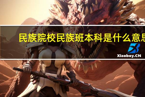 民族院校民族班本科是什么意思