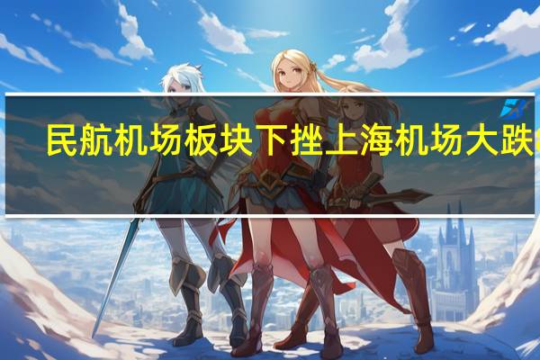 民航机场板块下挫 上海机场大跌8%