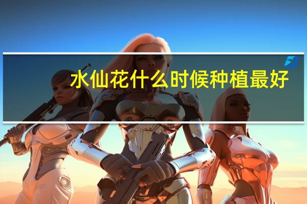 水仙花什么时候种植最好