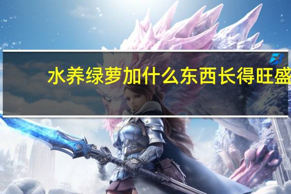 水养绿萝加什么东西长得旺盛