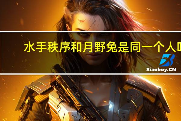 水手秩序和月野兔是同一个人吗