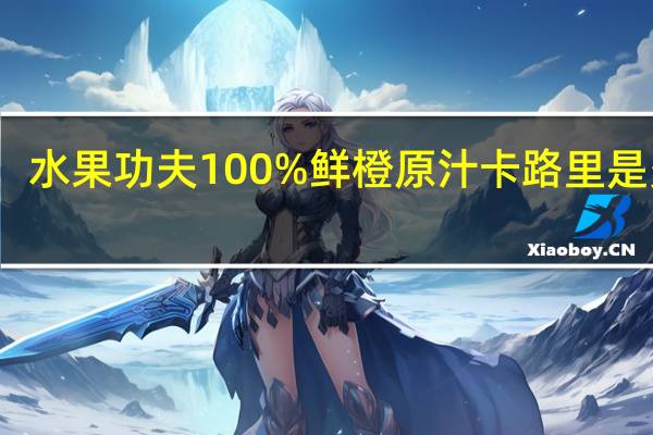 水果功夫 100%鲜橙原汁卡路里是多少