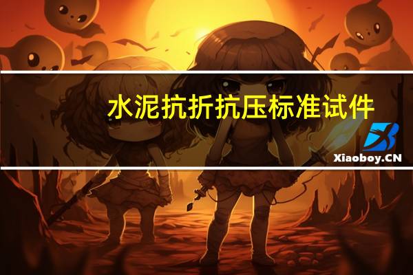 水泥抗折抗压标准试件