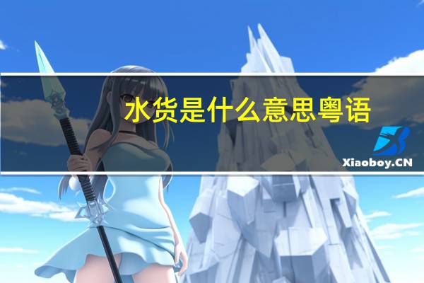水货是什么意思粤语（水货是什么意思）