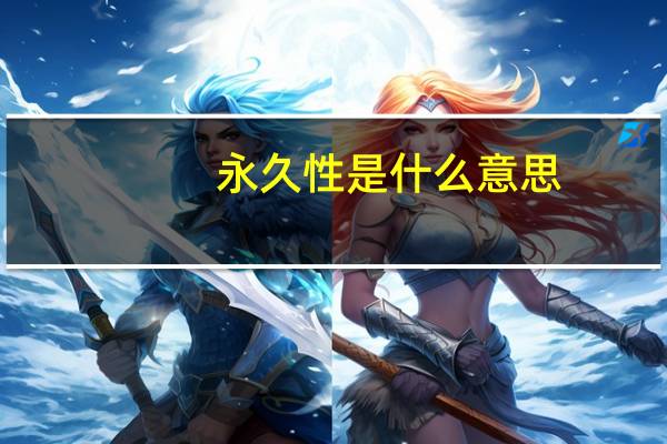 永久性是什么意思