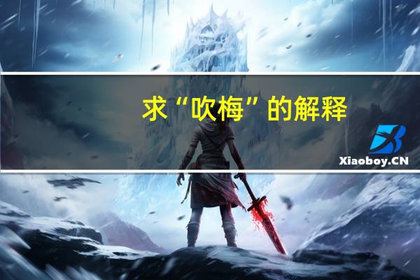 求“吹梅”的解释