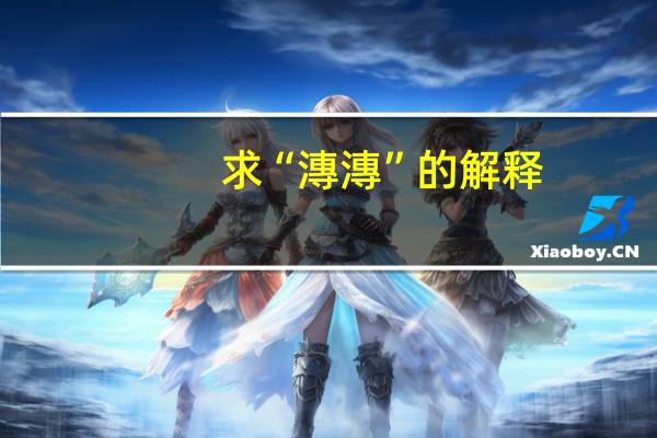 求“漙漙”的解释