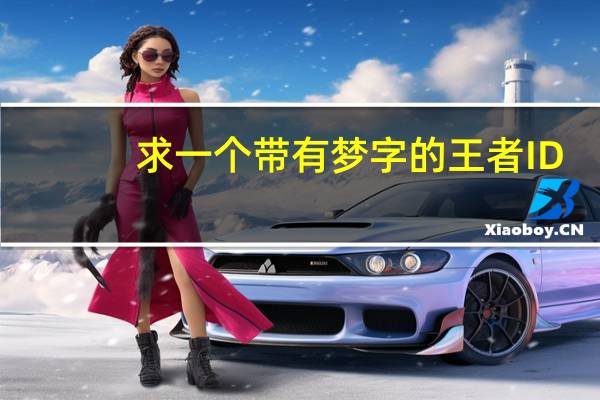 求一个带有梦字的王者ID
