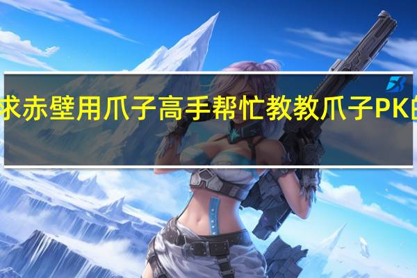 求赤壁用爪子高手帮忙教教爪子PK的手法