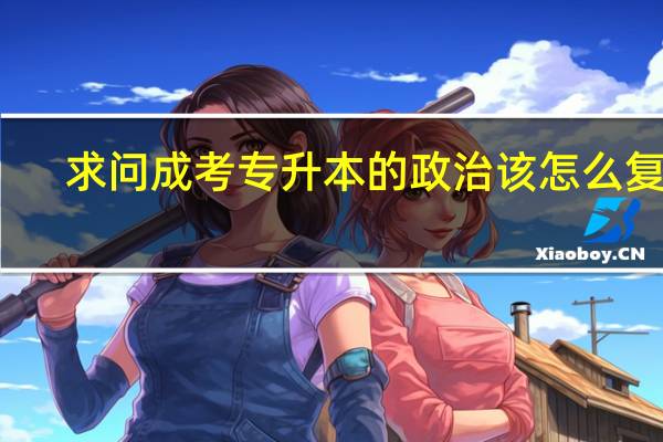 求问成考专升本的政治该怎么复习