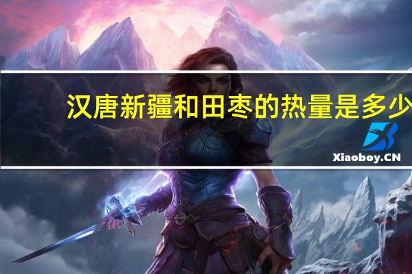 汉唐 新疆和田枣的热量是多少