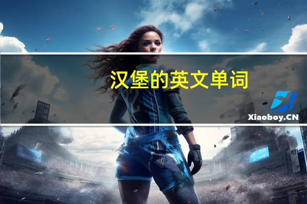 汉堡的英文单词