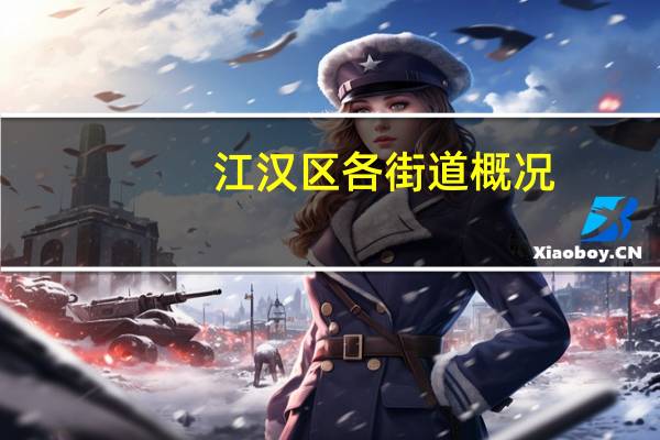 江汉区各街道概况
