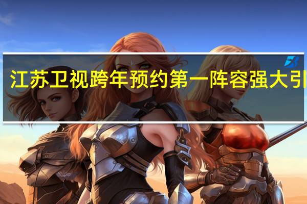 江苏卫视跨年预约第一 阵容强大引期待