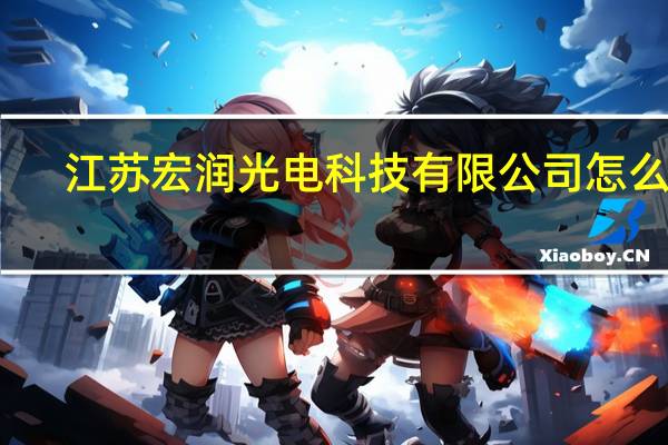 江苏宏润光电科技有限公司怎么样