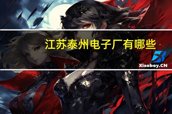 江苏泰州电子厂有哪些