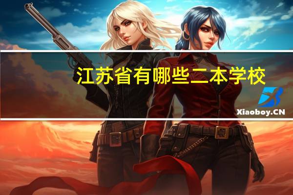江苏省有哪些二本学校
