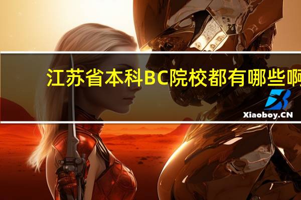 江苏省本科BC院校都有哪些啊