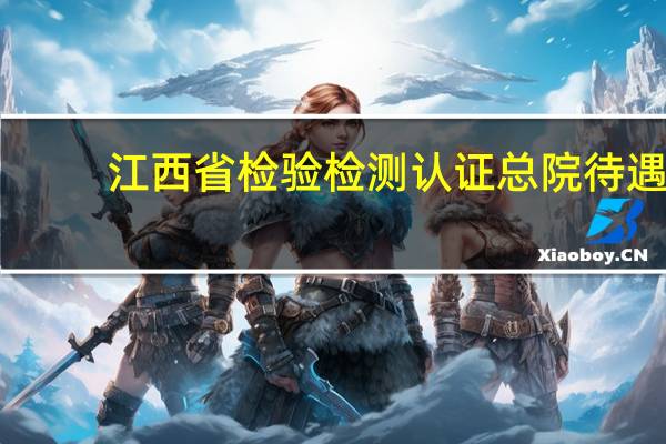 江西省检验检测认证总院待遇