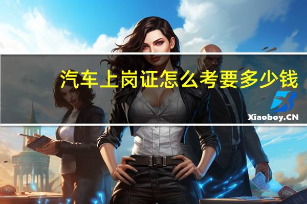 汽车上岗证怎么考要多少钱