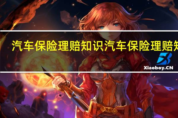 汽车保险理赔知识 汽车保险理赔知识