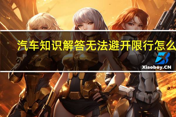 汽车知识解答无法避开限行怎么办？