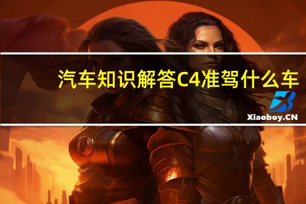 汽车知识解答C4准驾什么车？