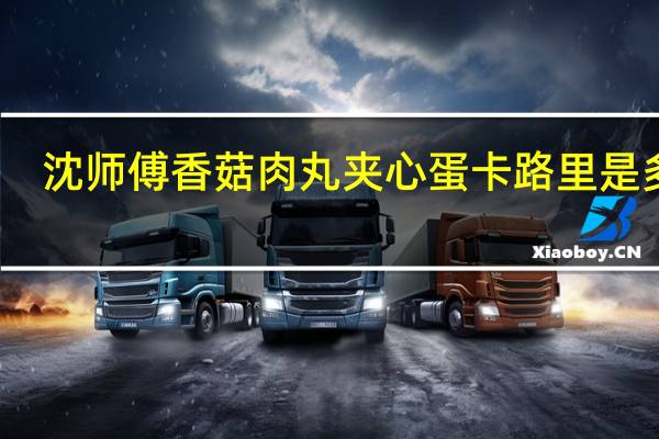 沈师傅 香菇肉丸夹心蛋卡路里是多少